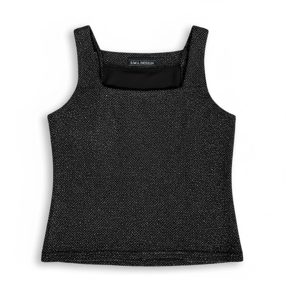 Vintage Tops - Vintage gray sparkly sleeveless top